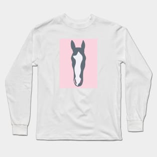 Gray Mare - Pink Square Long Sleeve T-Shirt